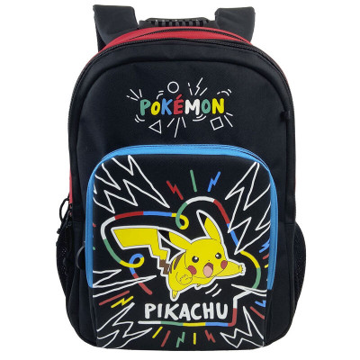 Mochila Escolar adap trolley Pokémon Colorful 42cm