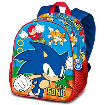 Mochila Escolar adap trolley Sonic Team 39cm