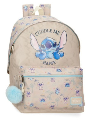 Mochila Escolar adapt trolley Stitch Happy 44cm