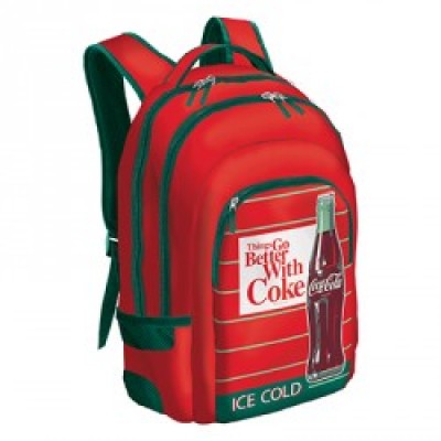 Mochila escolar adp trolley Coca Cola Red