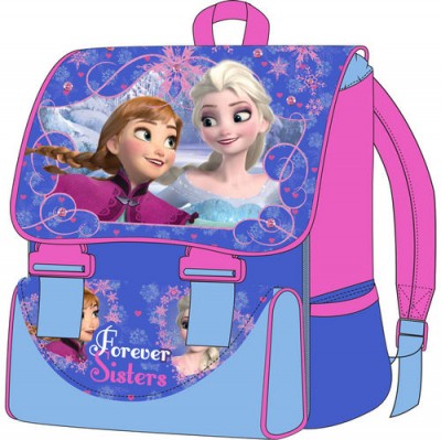 Mochila Escolar c/ aba Frozen Forever Sisters