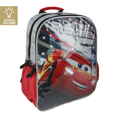 Mochila escolar com luz led 38cm de Cars