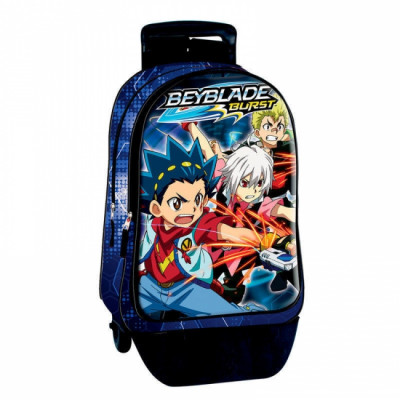 Mochila escolar com trolley destacavel 42cm Beyblade Burst Battle