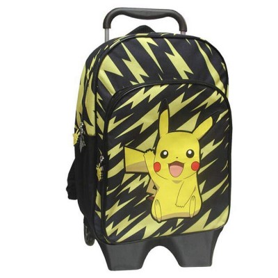Mochila escolar comTrolley Pokemon Pikachu - 42cm