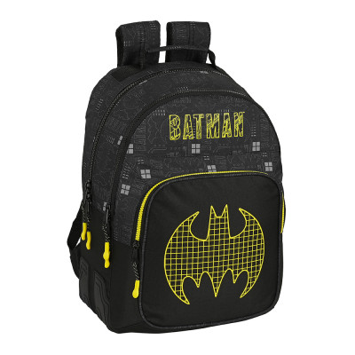 Mochila Escolar Dupla 42cm adap trolley Batman Comix