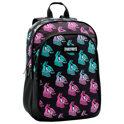 Mochila Escolar dupla Fortnite Llama 42cm adap trolley