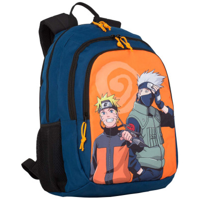 Mochila Escolar dupla Naruto 42cm adap trolley