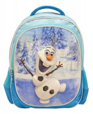 Mochila Escolar Frozen Olaf 3D, adap trolley