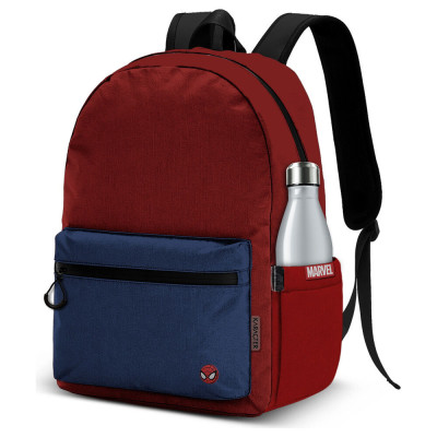Mochila Escolar Homem-Aranha Marvel Vermelha e Azul 44cm