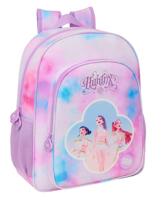 Mochila Escolar Huntrix K-pop Demon Hunters Colorida 38cm