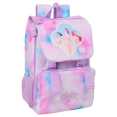 Mochila Escolar Huntrix Kpop Demon Hunters Colorida 41cm
