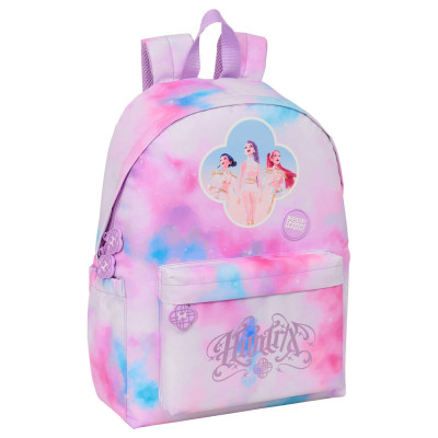 Mochila Escolar Huntrix Kpop Demon Hunters Colorida 43cm