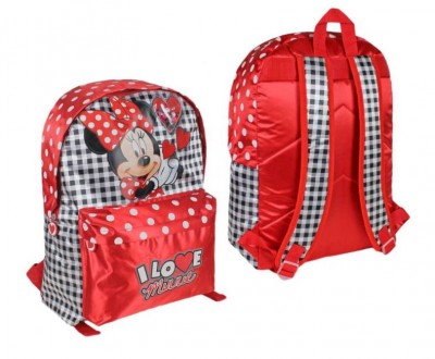 Mochila escolar I Love Minnie 40cm