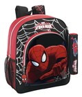 Mochila escolar junior Spiderman Black