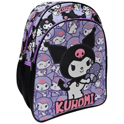 Mochila Escolar Kuromi Hello Kitty 40cm