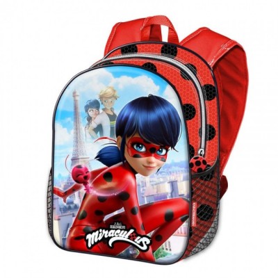 Mochila Escolar Ladybug Marinette - 40cm