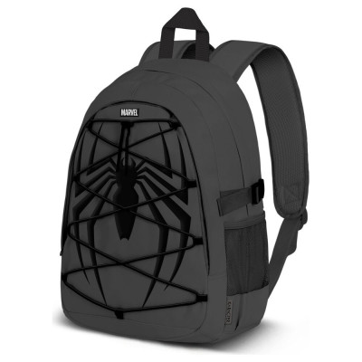 Mochila Escolar Preta Homem-Aranha Marvel 44cm