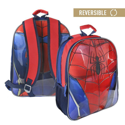 Mochila Escolar Spiderman 41cm Reversível