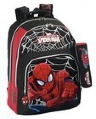 Mochila escolar Spiderman Black Adaptável Trolley