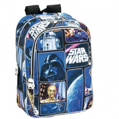 Mochila escolar Star Wars Space Adaptável 43cm