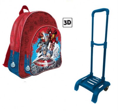 Mochila escolar trolley 3D Marvel Avengers