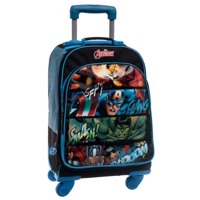 Mochila escolar trolley 4R Marvel Avengers Squares