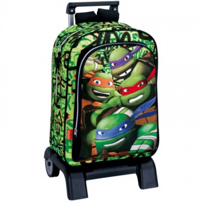 Mochila Escolar Trolley Tartarugas Ninja Ready