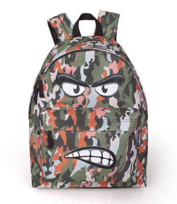 Mochila + Estoj Escolar Eastwick Angry Camuflagem