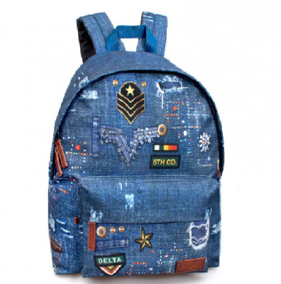 Mochila + Estojo Escolar El Charro Denim