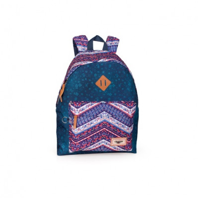 Mochila + Estojo Escolar El Charro Ethnic Denim