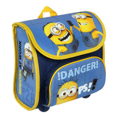 Mochila Lancheira Rígida Minions Pré Escolar