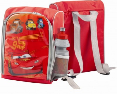 Mochila lancheira térmica com cantil Disney Cars