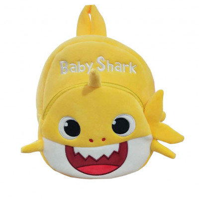 Mochila Peluche Baby Shark Amarelo