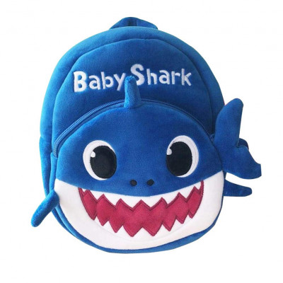 Mochila Peluche Baby Shark Azul