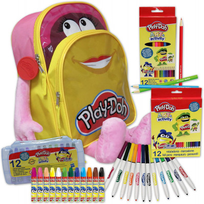 Mochila Play Doh Rosa 37 Peças