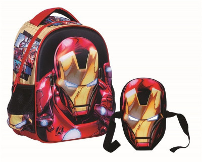 Mochila pre escola 3D de IronMan Avengers 31cm