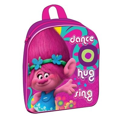 Mochila pré-escolar 25cm dos Trolls - Dance Hug Sing