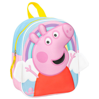 Mochila Pré Escolar 27cm 3D Porquinha Peppa