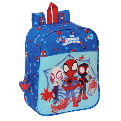 Mochila Pré Escolar 27cm adap trolley Spidey and his Amazing Friends