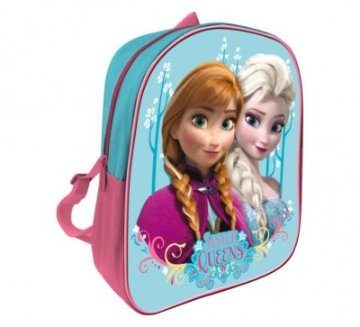 Mochila pré-escolar 28cm Frozen - Sister Queens