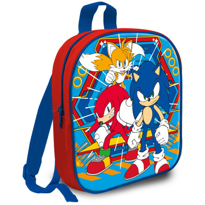 Mochila Pré Escolar 29cm Sonic