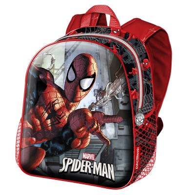 Mochila pré-escolar 30 cm Spiderman - Dark