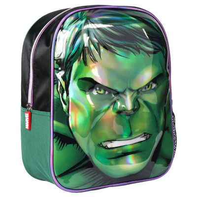 Mochila Pré Escolar 31cm 3D Hulk Avengers