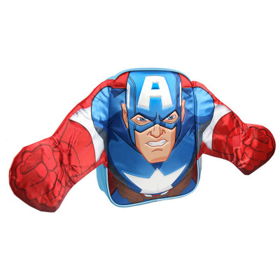Mochila Pré Escolar 31cm Capitão América Avengers