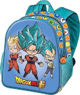 Mochila Pré Escolar 31cm Dragon Ball Three 3D