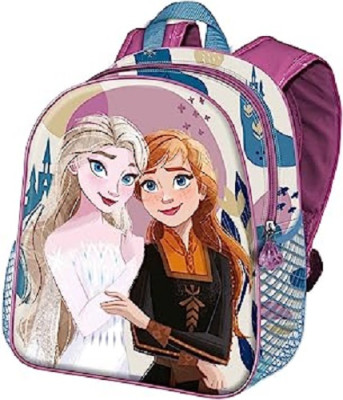 Mochila Pré Escolar 31cm Frozen 2 Castle 3D