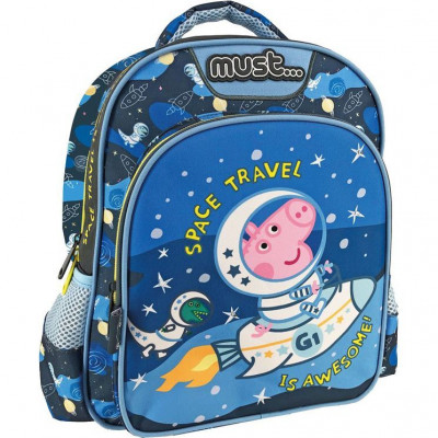 Mochila Pré Escolar 31cm George Space Travel