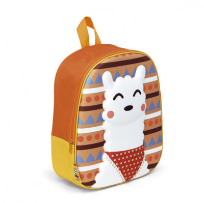 Mochila Pré Escolar 31cm Lama 3D