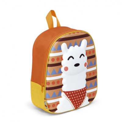 Mochila Pré Escolar 31cm Lama 3D