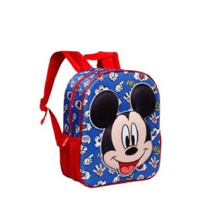 Mochila Pré Escolar 31cm Mickey Grins 3D